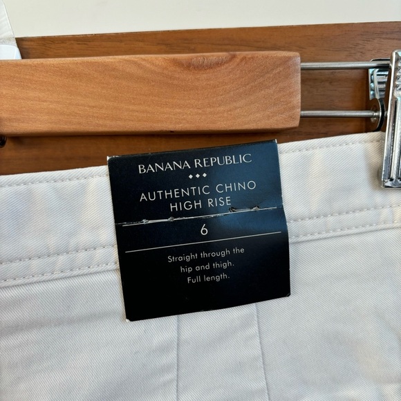 NWT Banana Republic high rise authentic chino, Size 6 - Picture 10 of 13